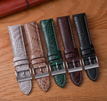 Alligator Paw Leather watch strap band