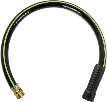 Worth Garden Leader Short Garden Hose 3/4 in.x 2 ft. -No Kink, Leakproof, Male to Female Fittings -H