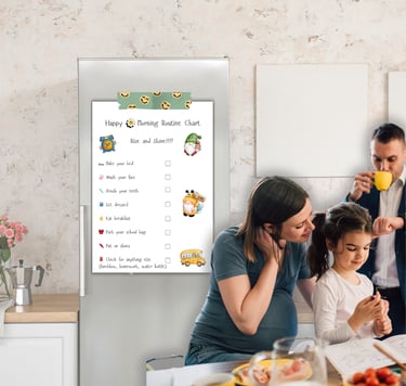 Stress Free Morning Routine Chart - Free Printable 