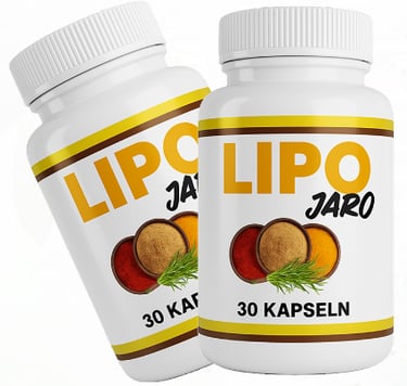 Lipojaro Original – zwei Flaschen mit jeweils 30 Kapseln zur Unterstützung des Gewichtsmanagements