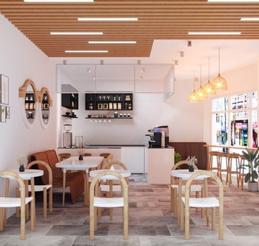 smart design of a cafe
