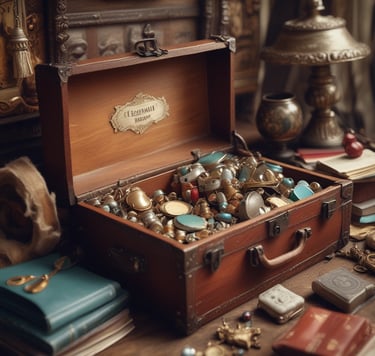 Three blue recycling bins are positioned on a sidewalk against a building with closed metal shutters. The bins display a yellow 'M' logo and the one on the far right is overfilled with cardboard boxes.