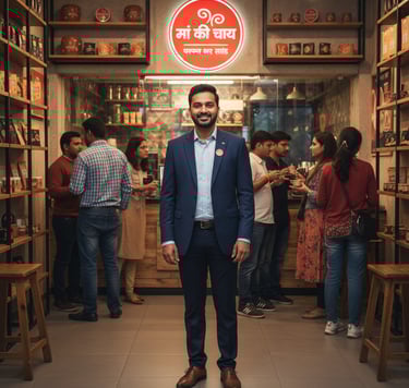 Amit Sharma Jabalpur chai franchise owner success story university area outlet