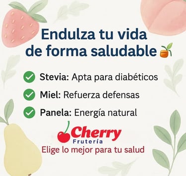 Iconos de cocina con endulzantes