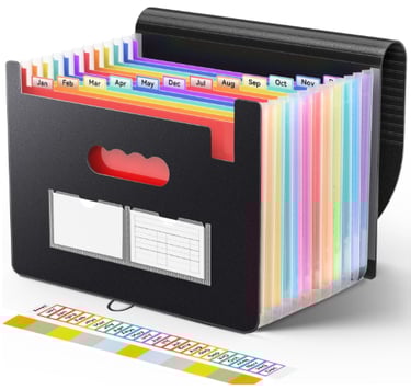 Sooez Accordion File Organizer