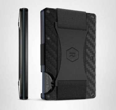 Ridge Wallet for Men — a slim, minimalist card holder with RFID protection