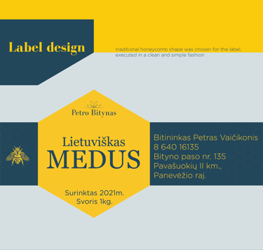 visual brand guidelines for a lithuanian beekeeper