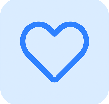 Blue heart icon