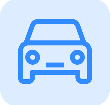 Blue car icon