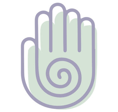 Reiki hand graphic