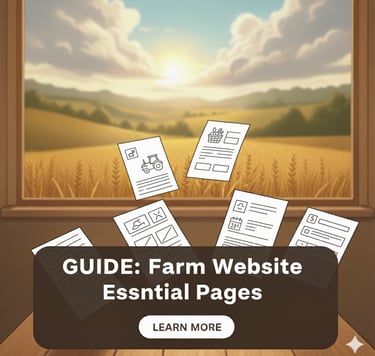 Farm website Essential Pages
