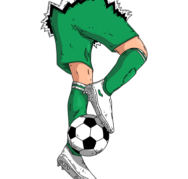 futbolas zalia balta