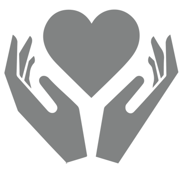 Icono de manos sosteniendo un corazón, representando atención estética personalizada