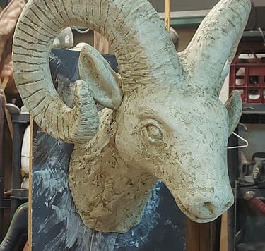 The Mountain Goat head for film settings.