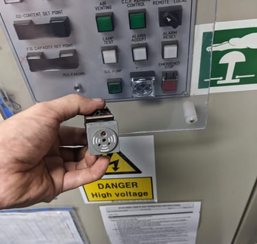 Replacement of Buzzer on main panel for Inert Gas Generator