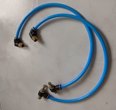 New flexible tube with quick fitting for actuator for Inert Gas Generator