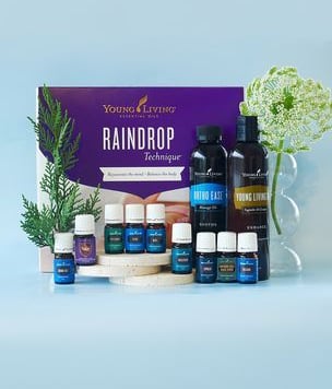 Young Living Essential Oils selection for the Raindrop Therapy