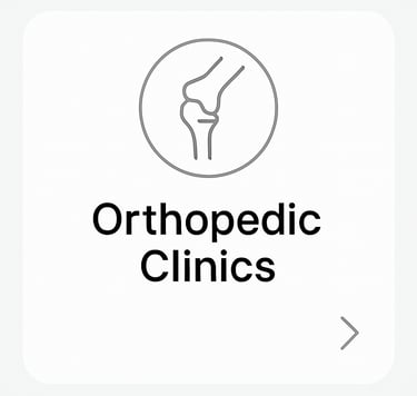 Find orthopedic clinics in karnal