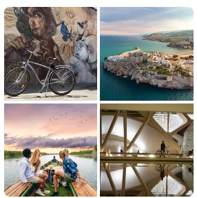 Tours con bicicletas, paseos en barco