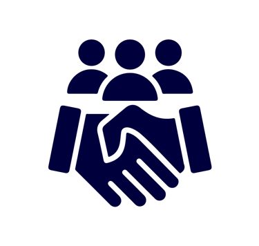 a handshake with a handshake of two people shaking hands