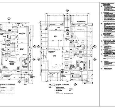 Permit drawings for architectural projects in San Fernando Valley