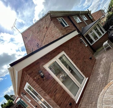 Basement converted into a home office space in Pershore