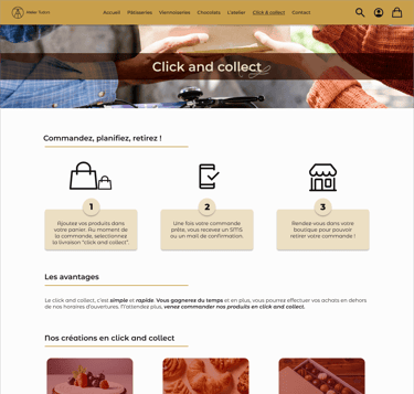 Atelier Tudors - Page Click & Collect