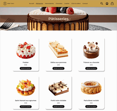 Atelier Tudors - Page Produits