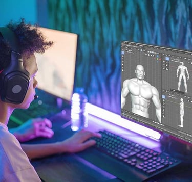 Studente crea personaggio 3D