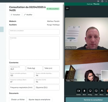 Application téléconsultation assistée
