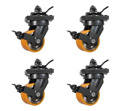 Mytee Products 8" ISO Container Caster Wheels (4-Pack)