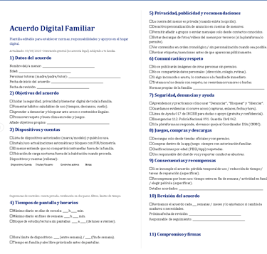 Acuerdo Digital Familiar