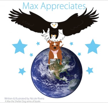 max appreciates children's book pit bull 