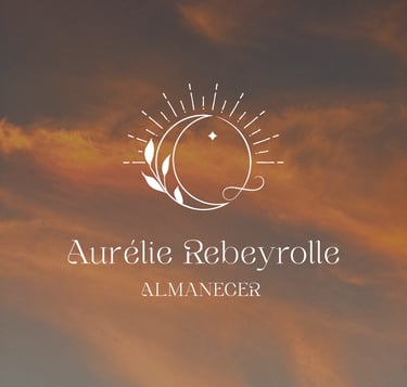 Création d'identité visuelle pour Aurélie Rebeyrolle, praticienne bien-être