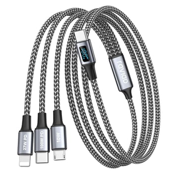 cable 3 en 1 pour vos voyages nomades