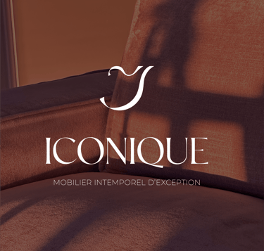 Identité de marque et identité visuelle pour Iconique, boutique d'ameublement de luxe à La Baule