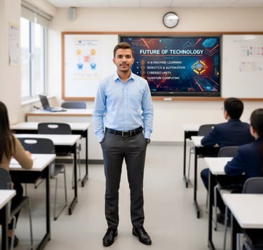 Smart Village Computer hub class room. KC Naik 