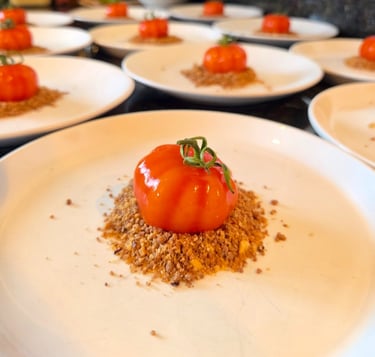 Entrée du Chef privé Jacopo Torchio, sélection du Guide MyTable