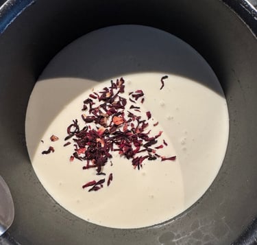 ganache montee a l'hibiscus