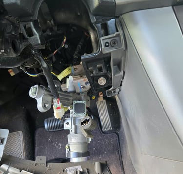A car cylinder repair representing trusted and local locksmith of WNC cylinder repair services Jack’s Locksmith