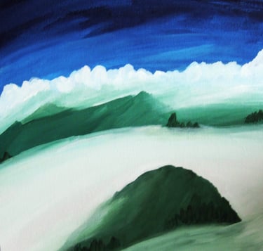 fine art, stef sharky schultz, stef Schultz, ascent, mountain, sky, clouds