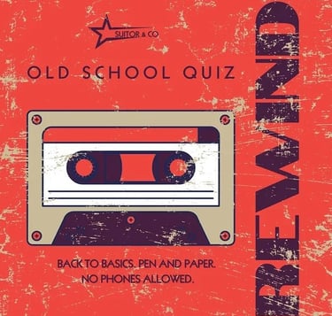 Old School Quiz invitation