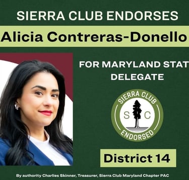 Alicia Contreras-Donello endorsed by Sierra Club for State Delegate district 14