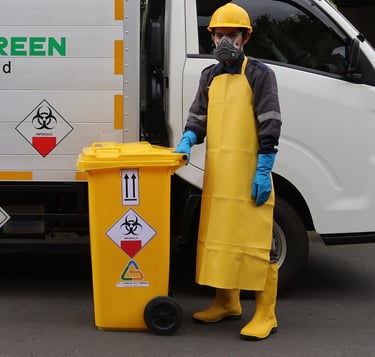 PT Lombok Eco Green jasa pengangkut limbah B3 medis asli NTB