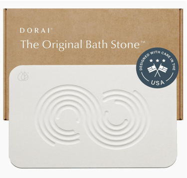 cream bath stone mat for outside shower