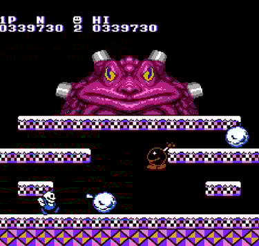 Snow Bros. NES Second Boss