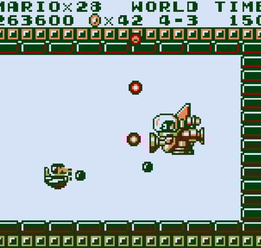 Super Mario Land - Attacking Tatanga