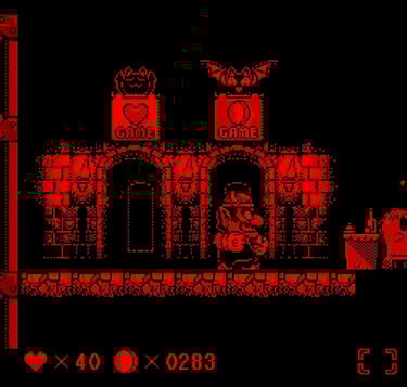 Virtual Boy Wario Land - Bonus Game Rooms