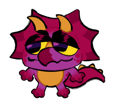 Wolf's Mascot - Triceratops