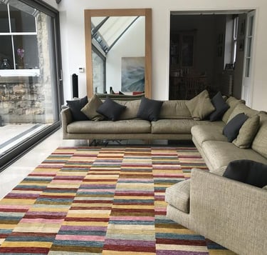 Handmade contemporary rug from The Handmade Rug Company